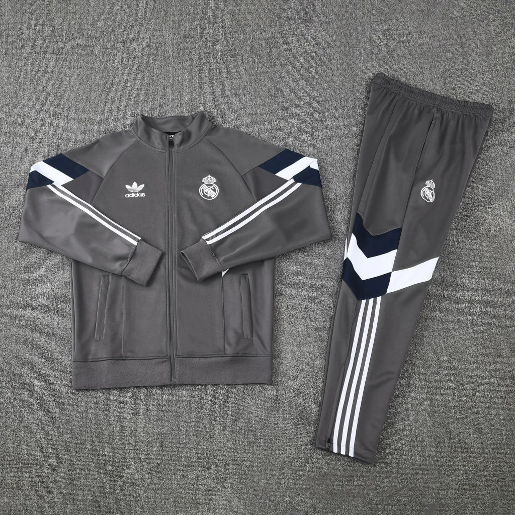 Conjunto de Frio - Real Madrid Cinza